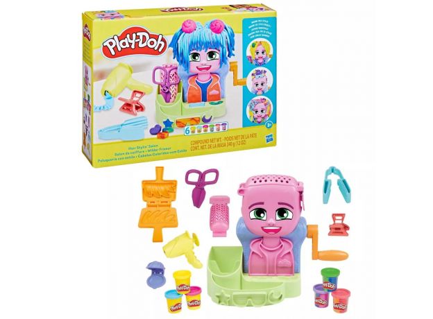 ست خمیر بازی سالن آرایش مو Play Doh, image