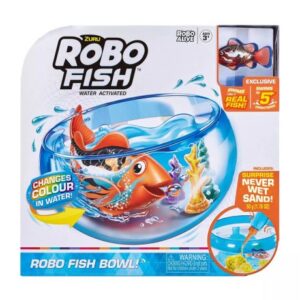 ماهی رباتیک روبو فیش قرمز Robo Fish به همراه تنگ