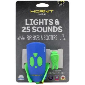 بوق و چراغ قوه هورنت Hornit با 25 افکت صوتی مدل آبی سبز