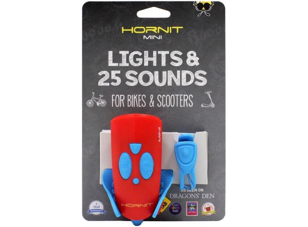 بوق و چراغ قوه هورنت Hornit با 25 افکت صوتی مدل قرمز آبی, تنوع: 5353BURE-Red/blue, image