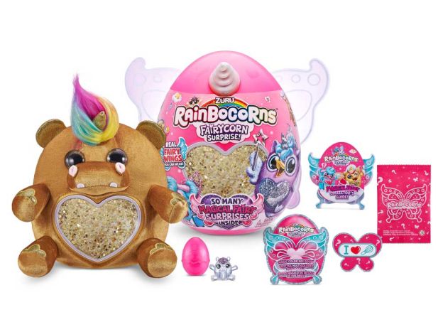 عروسک سورپرایزی رینبوکورنز RainBocoRns سری Fairycorn با شاخ نقره‌ای, تنوع: 9238-Silver, image