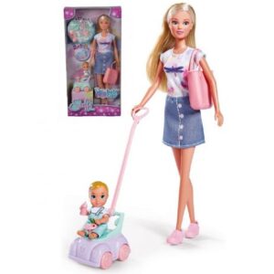 ست عروسک 29 سانتی Steffi Love مدل Baby Carبه همراه کودک, image