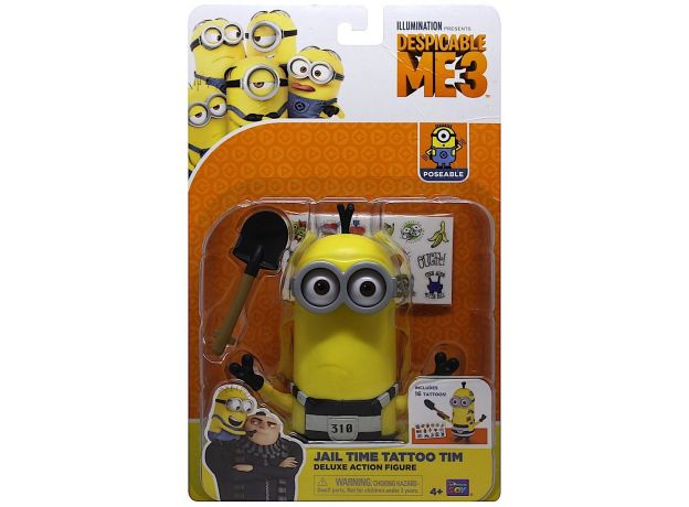 عروسک 15 سانتی‌ تیم مدل jail time tattoo tim(MINION), image