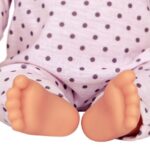 عروسک نوزاد 35 سانتی LullaBaby با لباس یاسی خال خالی, image 8