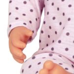 عروسک نوزاد 35 سانتی LullaBaby با لباس یاسی خال خالی, image 9