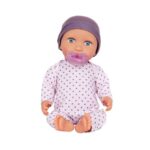 عروسک نوزاد 35 سانتی LullaBaby با لباس یاسی خال خالی, image 10