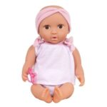 عروسک نوزاد 35 سانتی LullaBaby با لباس و هدبند صورتی, image 4