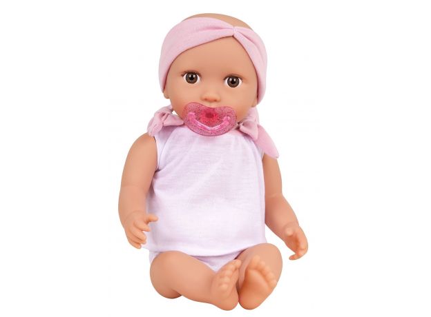 عروسک نوزاد 35 سانتی LullaBaby با لباس و هدبند صورتی, image