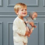 عروسک نوزاد 35 سانتی LullaBaby با لباس طوسی ستاره ای, image 3