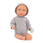 عروسک نوزاد 35 سانتی LullaBaby با لباس طوسی ستاره ای, image 6