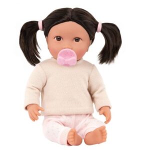 عروسک 35 سانتی LullaBaby با موهای قهوه ای