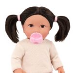 عروسک 35 سانتی LullaBaby با موهای قهوه ای, image 5