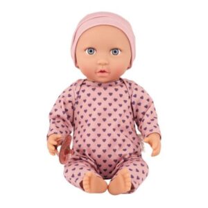 عروسک نوزاد 35 سانتی LullaBaby با لباس گلبهی قلبی