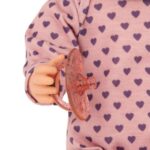 عروسک نوزاد 35 سانتی LullaBaby با لباس گلبهی قلبی, image 6