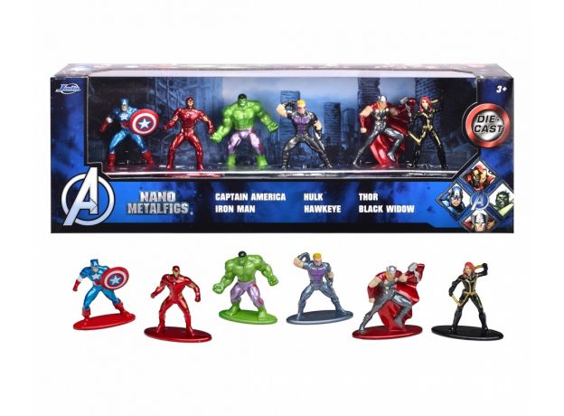 پک 6 تایی نانو فیگورهای فلزی انتقام جویان Marvel, image