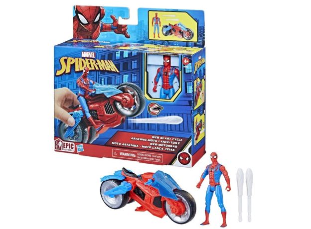 فیگور 10 سانتی مرد عنکبوتی به همراه موتور وب بلستر, image