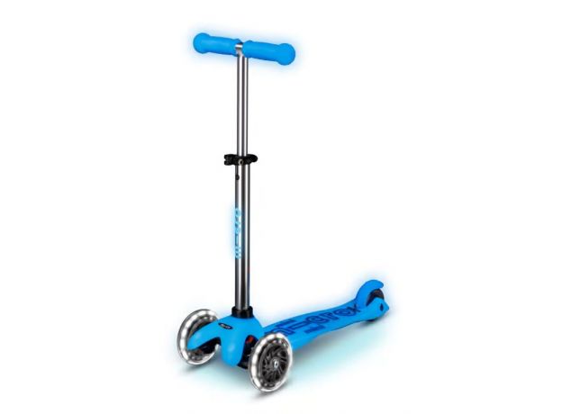 اسکوتر مینی دلوکس Micro آبی قطبی درخشان با چرخ های چراغ دار, تنوع: MMD215-Artic Blue, image