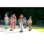 اسکوتر جمع شو مکسی دلوکس Micro بنفش با چرخ های چراغ دار, image 14