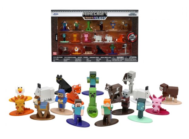 ست 18 تایی فیگورهای فلزی Minecraft سری 8, image