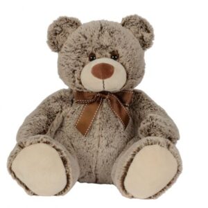 خرس قهوه ای پوليشی 26 سانتی Nicotoy همراه با پاپيون, تنوع: 6305812826-Brown, image