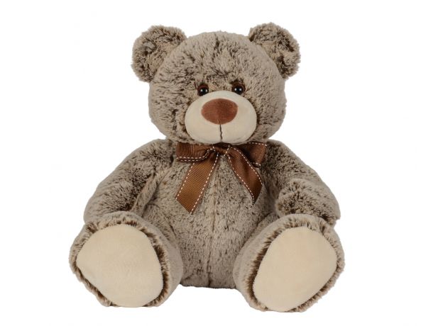 خرس قهوه ای پوليشی 26 سانتی Nicotoy همراه با پاپيون, تنوع: 6305812826-Brown, image