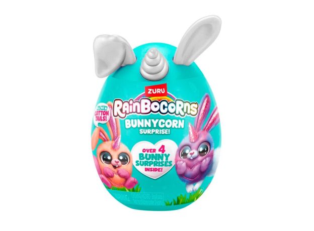 عروسک سورپرایزی رینبوکورنز RainBocoRns سری 2 Bunnycorn با شاخ و گوش نقره ای, تنوع: 9280SQ1-Silver, image
