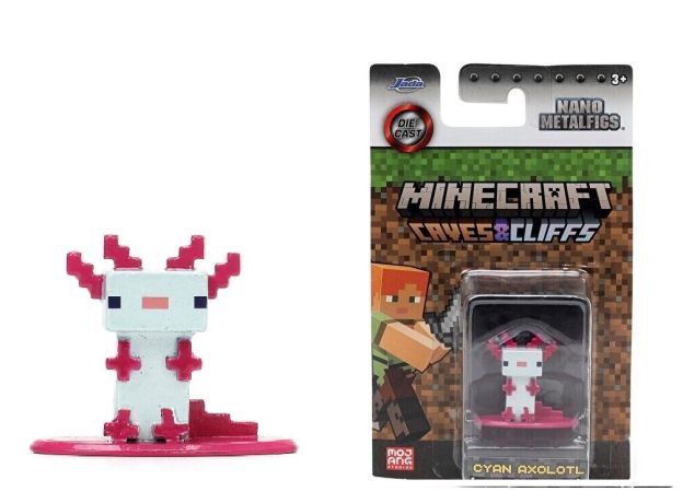 نانو فیگور فلزی Minecraft مدل Cyan Axolotl, تنوع: 253261002-Cyan Axolotl, image
