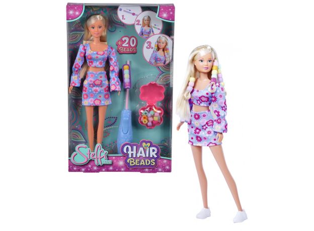 عروسک 29 سانتی Steffi Love مدل آرایش مو Hair Beads, image