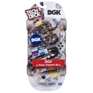 ست 4 تایی اسکیت انگشتی 96 میلی متری DGK تک دک (Tech-Deck)