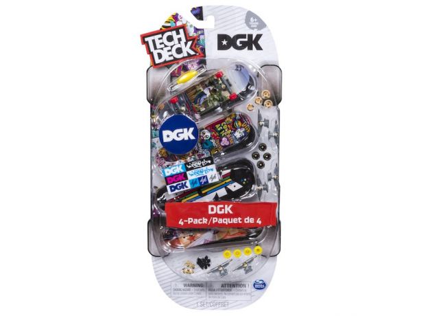 ست 4 تایی اسکیت انگشتی 96 میلی متری DGK تک دک (Tech-Deck), تنوع: 6028785-DGK, image