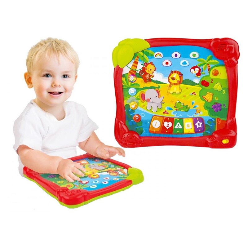 اسباب بازی آموزشی تبلت موزیکال کودک طرح جنگل Winfun مدل 002513