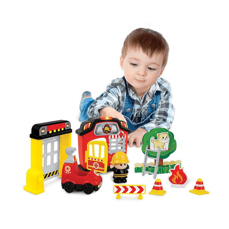 اسباب بازی موزیکال کودک طرح آتش نشان با آدمک winfun مدل 001307