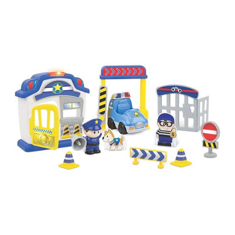 اسباب بازی موزیکال کودک طرح ایستگاه پلیس با آدمک winfun مدل 001306