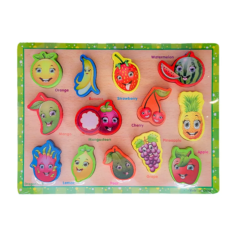 پازل چوبی جاگذاری میوه ها کد P/3588/B
