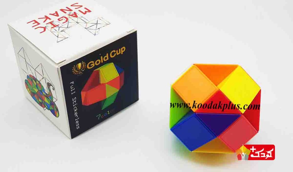 روبیک ماری گلد کاپ رنگ ثابت rubik GoldCup Magic snak
