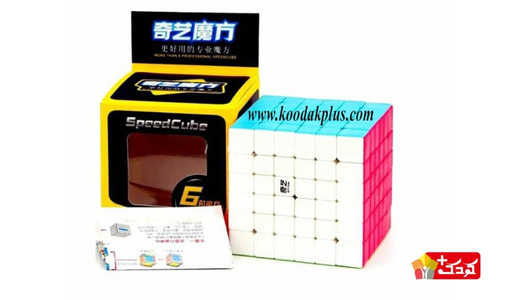 روبیک 6×6 برند کای وای استیکرلس QiYi 6×6×6 Stickerless