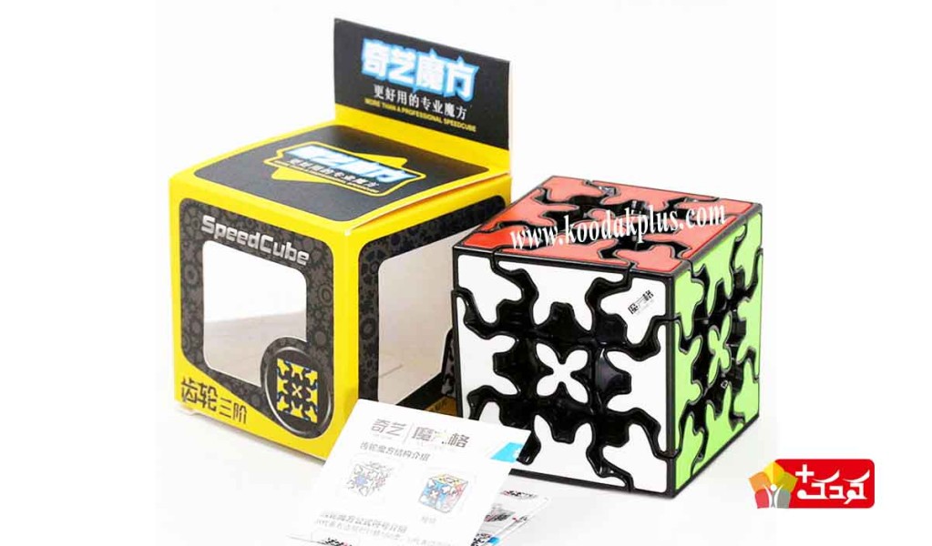 روبیک 3x3 گییر (دنده ای) کای وای زمینه مشکی QiYi Gear 3x3