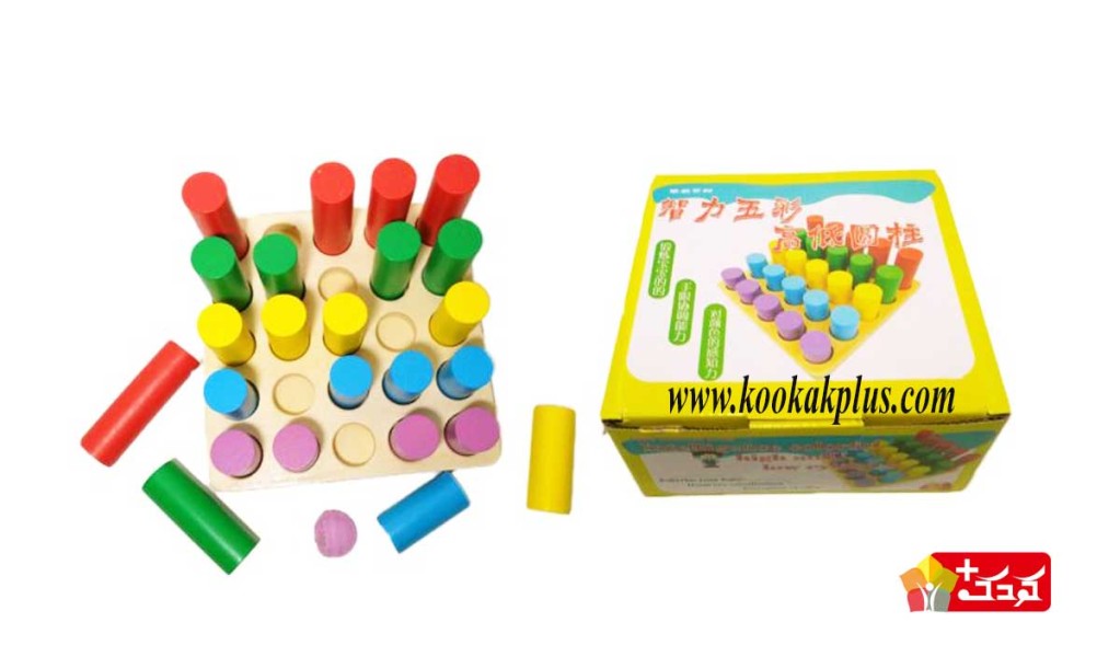 اسباب بازی چوبی استوانه اندازه گیری مونته سوری
