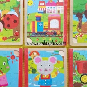 پازل چوبی کتابی کودک 12 تکه