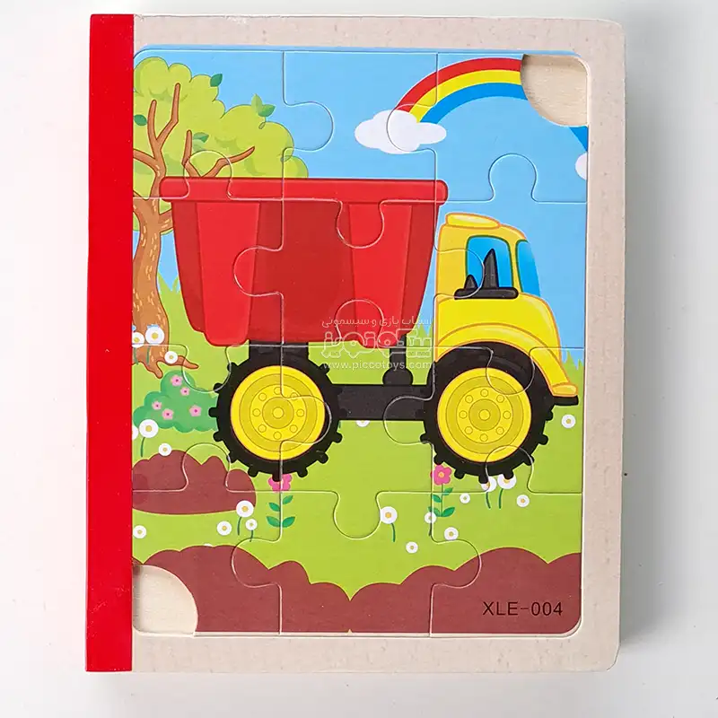 پازل کتابی چوبی مدل وسایل حمل و نقل کد XLE-004