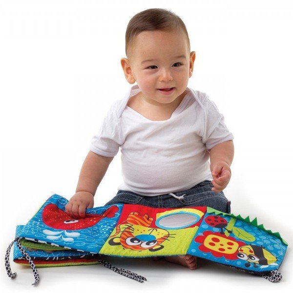 آویز تخت کتابچه پارچه ای کودک playgro مدل 183444