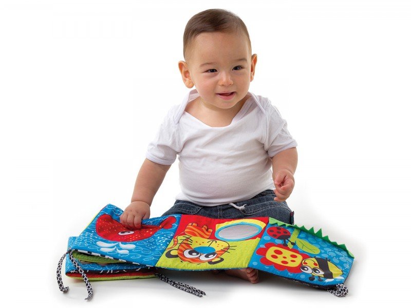 آویز تخت کتابچه پارچه ای کودک playgro مدل 183444