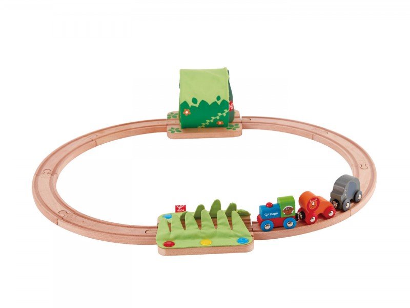 ریل و قطار چوبی کودک Jungle Train Journey Set hape کد 3800