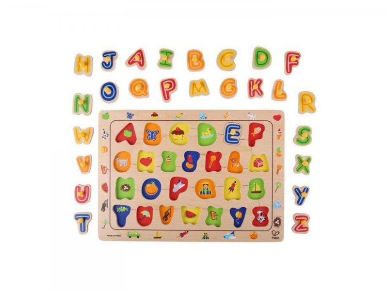 حروف انگلیسی چوبی کودک ABC maching puzzle hape 1501