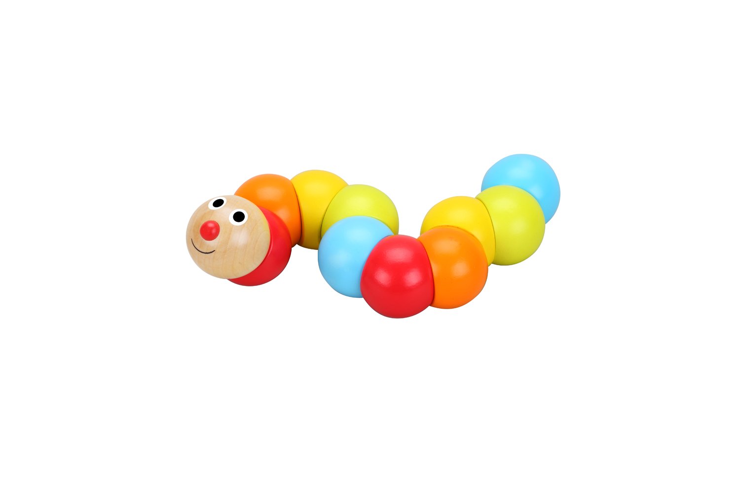 اسباب بازی چوبی طرح هزارپا رنگی Classic World مدل Caterpillar 3505