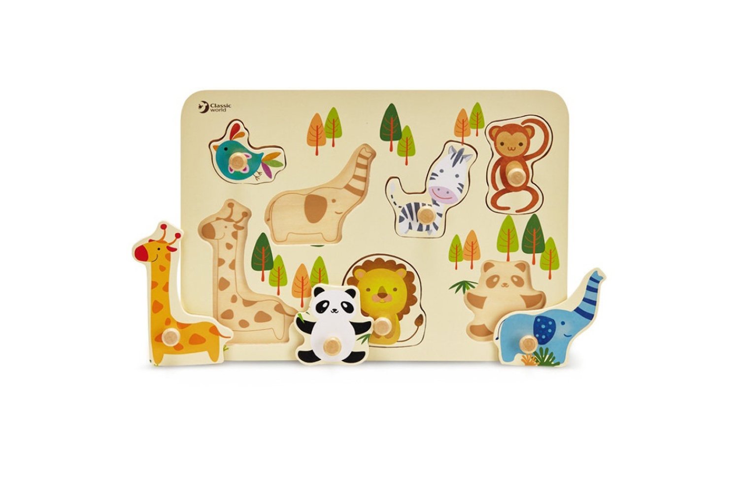 پازل چوبی باغ وحش Classic World مدل Zoo 3617