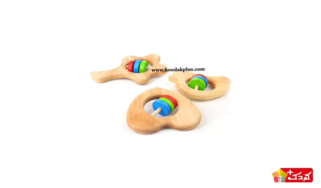 اسباب بازی چوبین مدل جغجغه