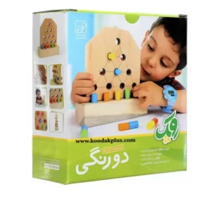 اسباب بازی چوبین مدل دورنگی