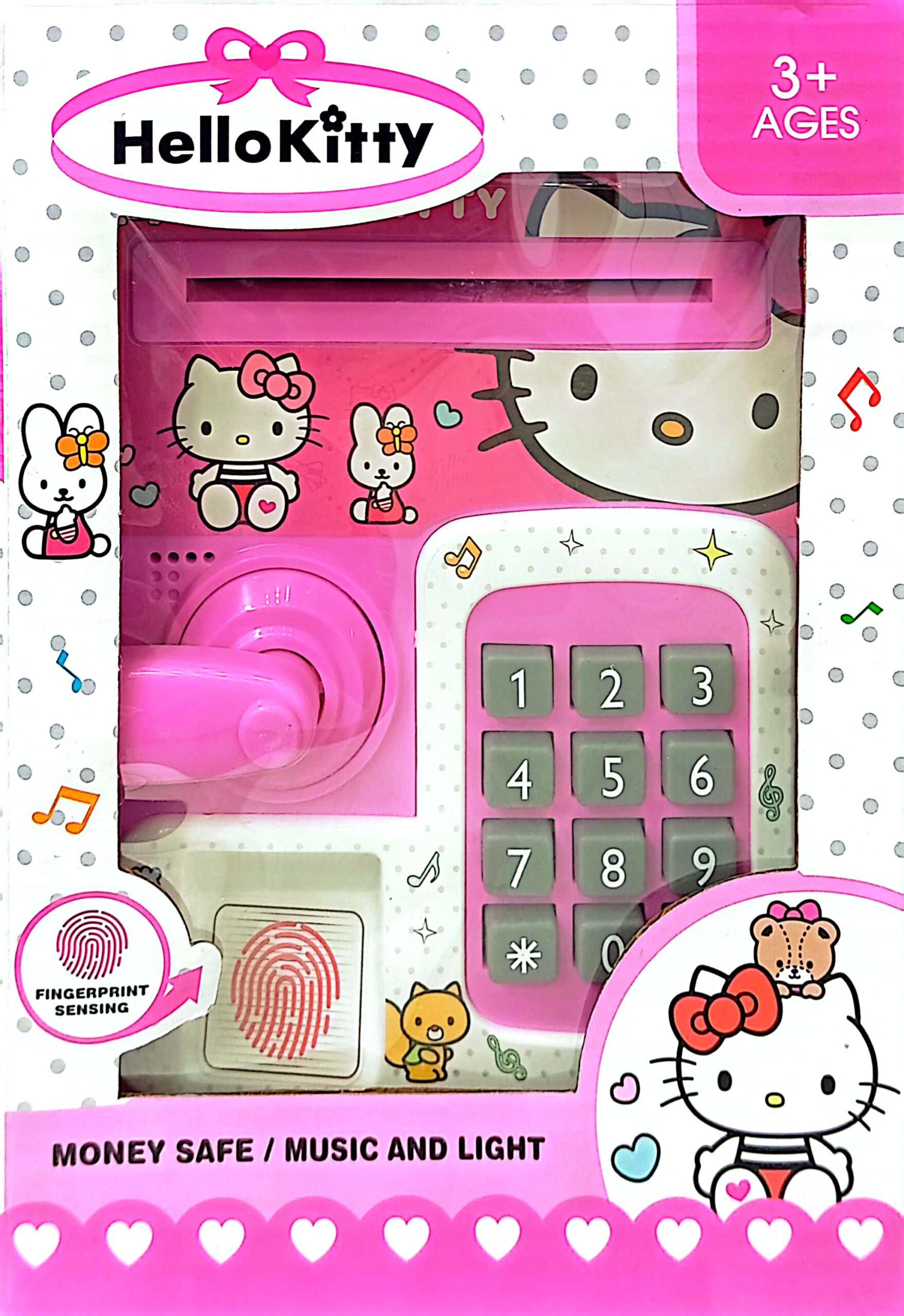 گاو صندق رمزدار اثر انگشتی طرح کیتی کد 3015