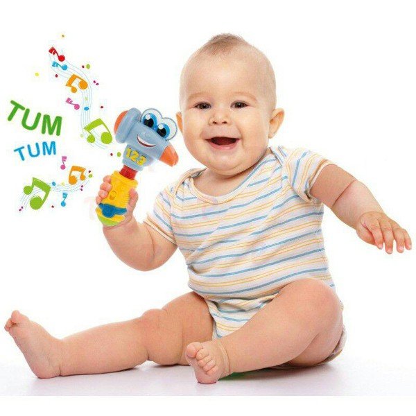 چکش موزیکال Clementoni INTERACTIVE HAMMER مدل 14493